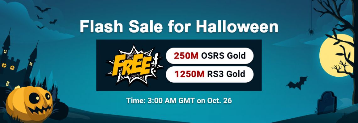Try to Acquire RSorder Halloween 2020 Flash Sale Free OSRS Gold on Oct 26